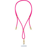 Intenso Handykette und Lade-/Datenkabel Cell Phone Charging Lanyard neon-pink, 1,65 Meter, USB-C, PD3.0 / QC4.0, Nylon