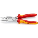 KNIPEX Elektro-Installationszange VDE 13 96 200  schlanke Bauform, geschraubtes Gelenk, VDE-geprüft