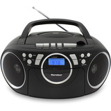 Karcher RR 5042-B, Radio schwarz, CD-Player, Kassettenplayer, UKW-Radio, AUX