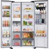 SAMSUNG RH69B8920S9/EG RS8000, Side-by-Side edelstahl/silber, Food Showcase Tür, Beverage Center, Festwasseranschluss