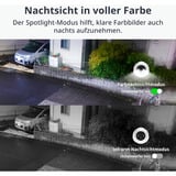 SwitchBot Outdoor Spotlight Cam 2K, Überwachungskamera weiß