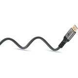 goobay Plus DisplayPort 2.0/2.1 Kabel, 8K @ 144Hz, 54 Gbit/s grau, 3 Meter