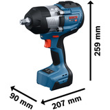 Bosch Professional Akku-Schlagschrauber GDS18V-1400 Professional, 18Volt blau/schwarz, 2 x Akku EXBA18V-5,5 Ah, in L-BOXX