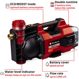 EINHELL Power X-Change Akku-Gartenpumpe AQUINNA 18/30 F LED, 18Volt rot/schwarz, ohne Akku und Ladegerät