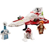 LEGO 75333 Star Wars Obi-Wan Kenobis Jedi Starfighter, Konstruktionsspielzeug Set zum Bauen mit Taun We, Droidenfigur und Lichtschwert, Angriff der Klonkrieger Set