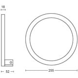 Philips Hue White & Color Ambiance Sana Wandleuchte, LED-Leuchte weiß