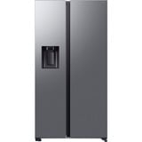 SAMSUNG RS70F64KDFEF, Side-by-Side edelstahl (dunkel), AI Energy Mode, Festwasseranschluss