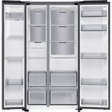 SAMSUNG RS70F64KDFEF, Side-by-Side edelstahl (dunkel), AI Energy Mode, Festwasseranschluss
