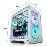 Thermaltake Ganymed V2 Snow, Gaming-PC weiß/transparent, Windows 11 Home 64-Bit