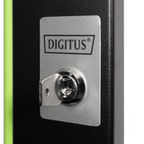 Digitus Glas-Fronttür für 19" 7HE Wandgehäuse Unique Serie, Frontpanel schwarz, 7 Höheneinheiten