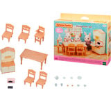 EPOCH Traumwiesen Sylvanian Families - Landhaus Esszimmer, Konstruktionsspielzeug 