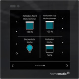 Homematic IP Glasdisplay - plus (HmIP-WGD-PL), Bedienteil schwarz