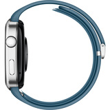 Huawei Watch D2 (Luca-B29), Smartwatch silber, blaues Kunstleder-Armband