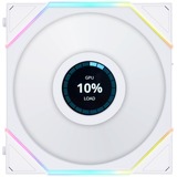 Lian Li UNI FAN TL120 LCD Reverse Blade, Gehäuselüfter weiß, 124 mm