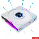 Lian Li UNI FAN TL120 LCD Reverse Blade, Gehäuselüfter weiß, 124 mm