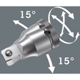 Wera 8100 SA 13 Zyklop Comfort Knarrensatz, 1/4", Werkzeug-Set schwarz/grün, 15-teilig, Comfort-Knarre mit Umschalthebel