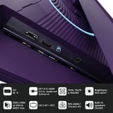 Arozzi Nova 24T1K200, Gaming-Monitor 61 cm (23.8 Zoll), lila, FullHD, IPS, HDMI, DP, Adaptive-Sync, HDR, 200Hz Panel