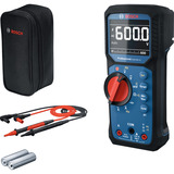 Bosch Professional Digitales Multimeter GDM 600-15 Professional, Messgerät blau/schwarz, 2x Batterien, Tasche