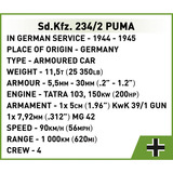 COBI Sd.Kfz. 234/2 Puma, Konstruktionsspielzeug Maßstab 1:35