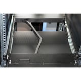 Digitus Modulare HD LCD KVM Konsole mit 19" TFT 8 Port HDMI, KVM-Switch schwarz, deutsches Tastaturlayout, 8 Port HDMI KVM-Switch, Touchpad