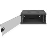Digitus Wandgehäuse, SOHO, unmontiert - 540x400 mm (BxT) , IT-Schrank schwarz, 4 Höheneinheiten