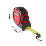 EINHELL Bandmaß, 5 Meter schwarz/rot