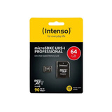 Intenso 64 GB microSDXC, Speicherkarte UHS-I U1, Class 10