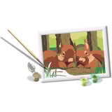 Ravensburger CreArt - Kuschelnde Eichhörnchen, Malen 