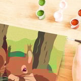 Ravensburger CreArt - Kuschelnde Eichhörnchen, Malen 
