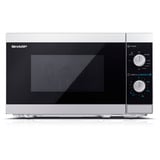 SHARP YC-MG01E-S, Mikrowelle silber/schwarz
