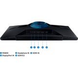 Samsung Odyssey G30D S27DG300EU, Gaming-Monitor 68 cm (27 Zoll), schwarz, FullHD, VA, HDR10, 180Hz Panel