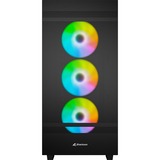 Sharkoon Rebel C50 RGB, Tower-Gehäuse schwarz, Gehärtetes Glas