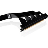 Thermaltake PCI-E 4.0 Dual 90° Riser Cable, Kabel schwarz, 40cm
