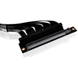 Thermaltake PCI-E 4.0 Dual 90° Riser Cable, Kabel schwarz, 40cm