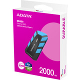ADATA External SSD SD820 2 TB, Externe SSD schwarz/blau, USB-C 3.2 Gen 2 (10 Gbit/s)