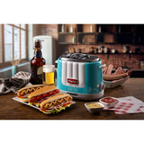 Ariete Hot Dog Maker Party Time hellblau/silber, 650 Watt, 50's Style