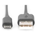 Digitus USB 2.0 Anschlusskabel USB-A (Stecker) > Micro-USB (Stecker) schwarz, 3 Meter