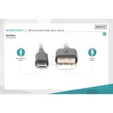 Digitus USB 2.0 Anschlusskabel USB-A (Stecker) > Micro-USB (Stecker) schwarz, 3 Meter