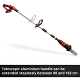 EINHELL Power X-Change Akku-Multifunktions-Werkzeug GE-HC 18Li T Kit, 18Volt, Hochentaster rot, Li-Ion-Akku 3,0Ah