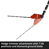 EINHELL Power X-Change Akku-Multifunktions-Werkzeug GE-HC 18Li T Kit, 18Volt, Hochentaster rot, Li-Ion-Akku 3,0Ah