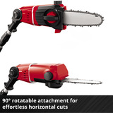 EINHELL Power X-Change Akku-Multifunktions-Werkzeug GE-HC 18Li T Kit, 18Volt, Hochentaster rot, Li-Ion-Akku 3,0Ah