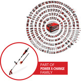 EINHELL Power X-Change Akku-Multifunktions-Werkzeug GE-HC 18Li T Kit, 18Volt, Hochentaster rot, Li-Ion-Akku 3,0Ah