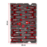 EINHELL Schraubendreher-Set, in E-Case-Einleger, Werkzeug-Set schwarz/rot, 17-teilig