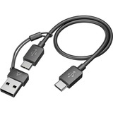 HP Poly Poly Voyager Focus 2 USB-C-C Headset USB-C/-A Adapter