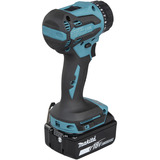 Makita Akku-Bohrschrauber mit Wechselkopfsystem DDF491ZJ01, 18Volt blau/schwarz, ohne Akku und Ladegerät, mit vier verschiedenen Aufsätzen