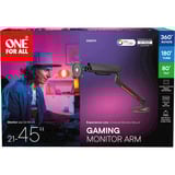 One for all Universal Gaming-Einzelmonitorarm (DM8110), Monitorhalterung grau, RGB