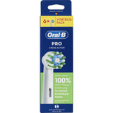  Oral-B Pro CrossAction Aufsteckbürsten 6 Stk. schwarz, Frustfreie Umverpackung