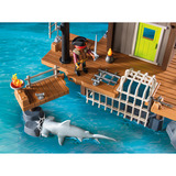 PLAYMOBIL 71792 Pirates Piratenhafen mit Seeräuber-Gefängnis, Konstruktionsspielzeug 