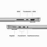 Apple MacBook Pro (14") 2023, Notebook silber, 36 GB, 2 TB (2 TB SSD), M3 Pro 18-Core GPU, MacOS, Deutsch