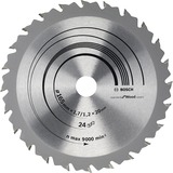 Bosch PRO Wood Kreissägeblatt, Ø 165mm, 24Z Bohrung 20mm, für Handkreissägen